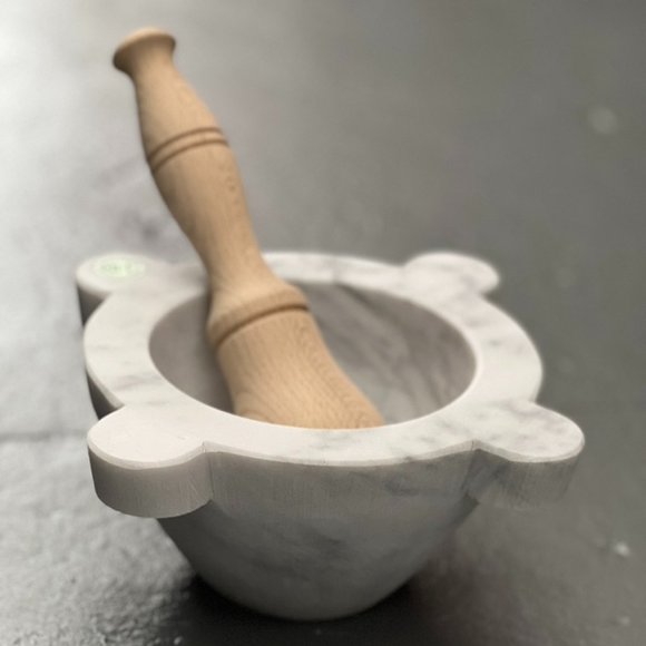 Williams Sonoma Kitchen Classic Marble Morter And Pestle From